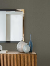 Advantage Hilbert Dark Grey Geometric Wallpaper
