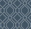 Advantage Frege Blue Trellis Wallpaper