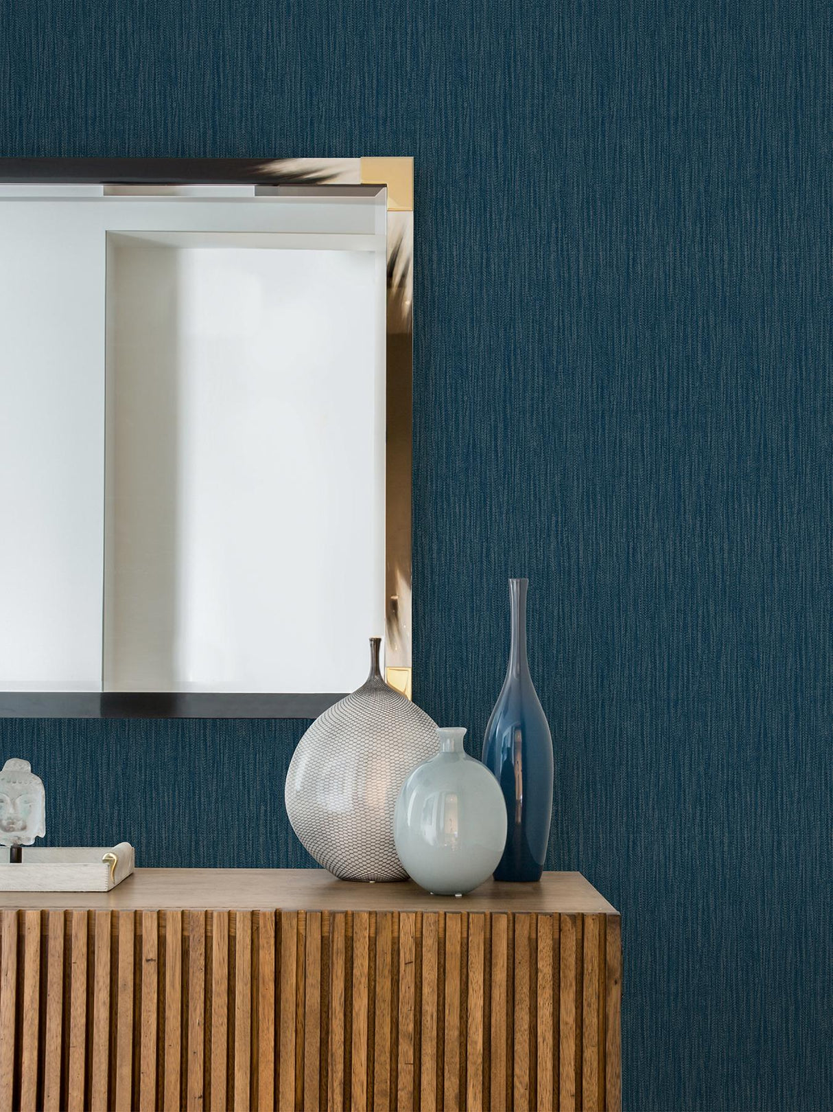 Advantage Abel Blue Textured Wallpaper