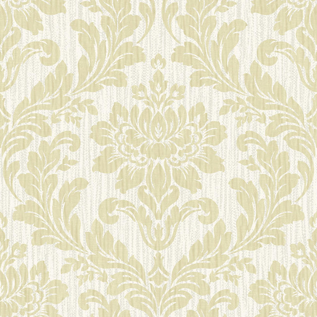 Advantage Galois Gold Damask Wallpaper