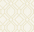 Advantage Frege Gold Trellis Wallpaper