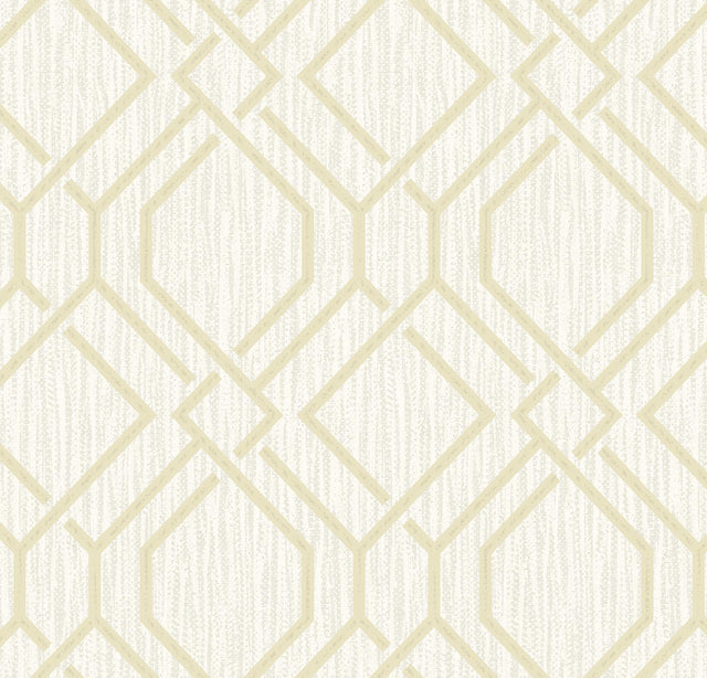 Advantage Frege Gold Trellis Wallpaper