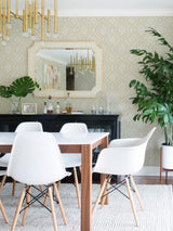 Advantage Frege Gold Trellis Wallpaper