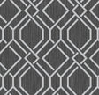 Advantage Frege Charcoal Trellis Wallpaper