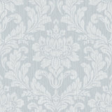 Advantage Galois Light Blue Damask Wallpaper