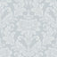 Advantage Galois Light Blue Damask Wallpaper