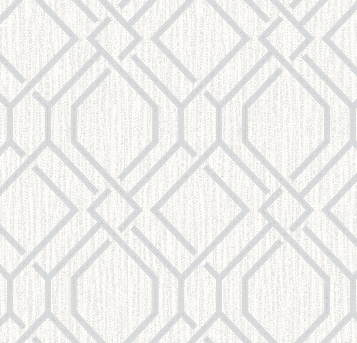 Advantage Frege Silver Trellis Wallpaper