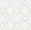 Advantage Frege Silver Trellis Wallpaper