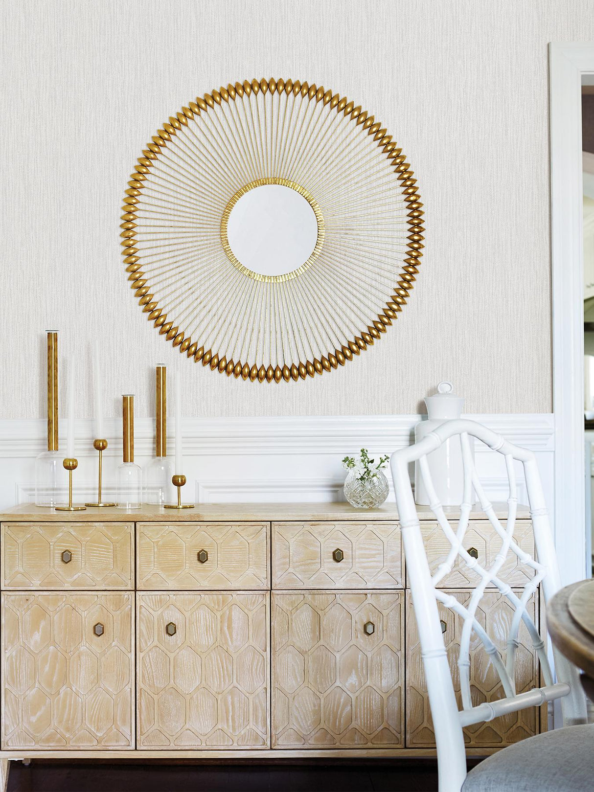 Advantage Abel Light Grey Textured Wallpaper