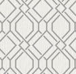 Advantage Frege Grey Trellis Wallpaper
