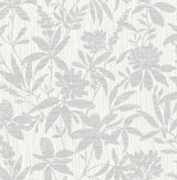 Advantage Riemann Silver Floral Wallpaper
