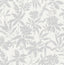 Advantage Riemann Silver Floral Wallpaper