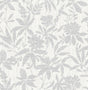 Advantage Riemann Silver Floral Wallpaper