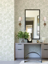Advantage Riemann Green Floral Wallpaper