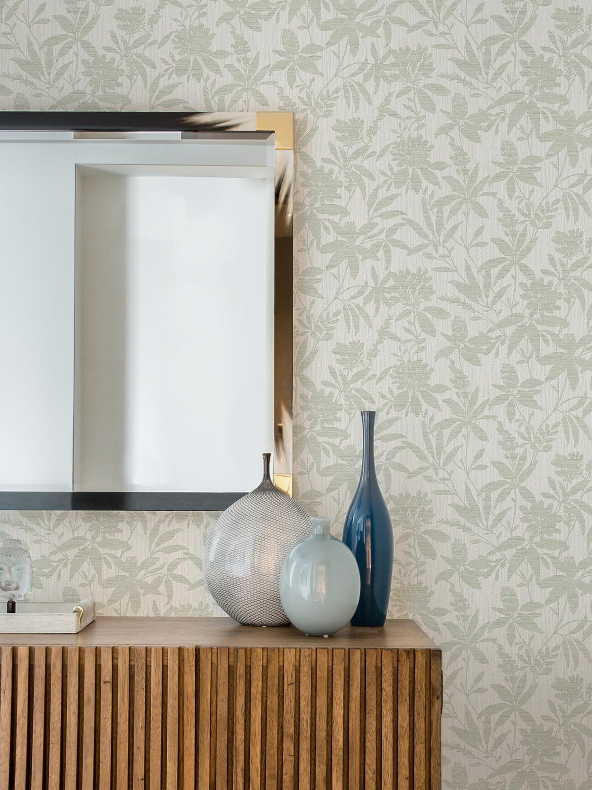 Advantage Riemann Green Floral Wallpaper