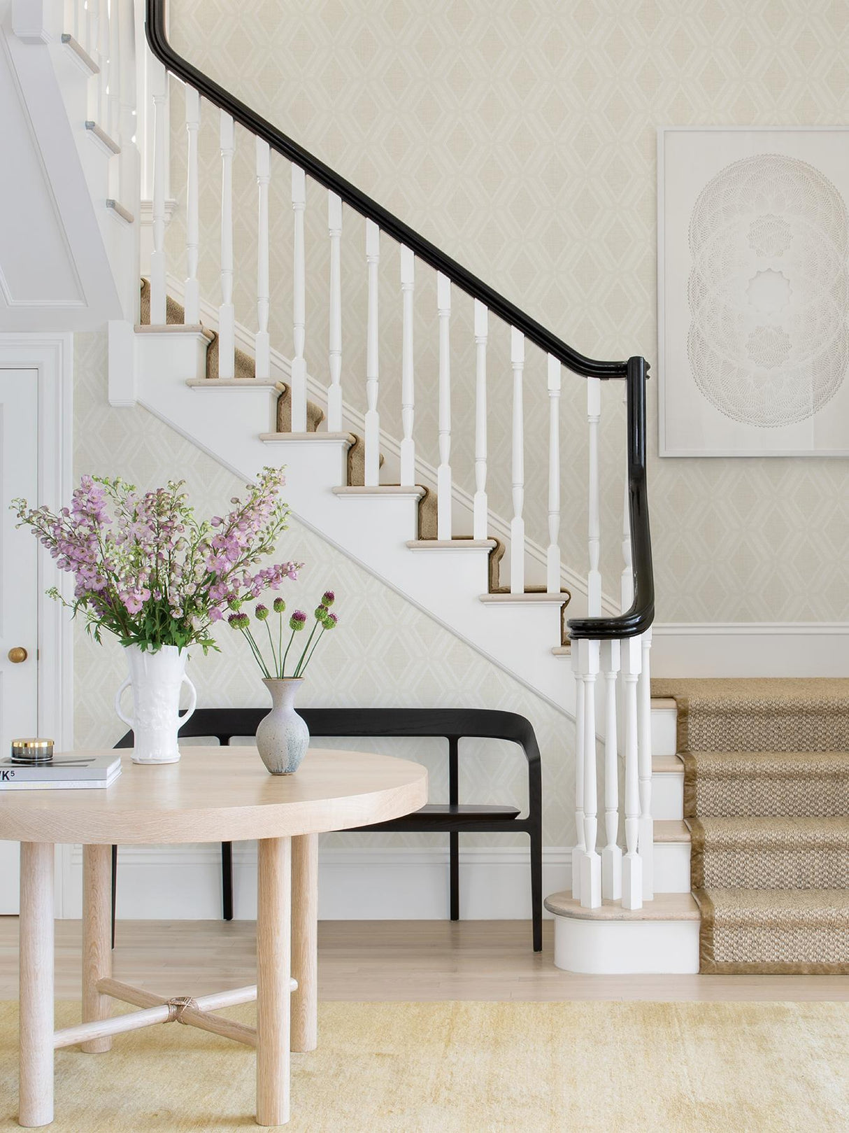 Advantage Mersenne Taupe Geometric Wallpaper