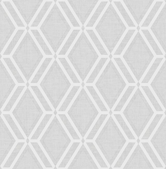 Advantage Mersenne Grey Geometric Wallpaper
