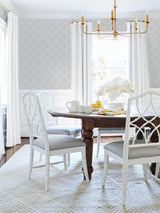Advantage Mersenne Grey Geometric Wallpaper