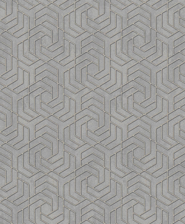 Advantage Tama Grey Geometric Wallpaper