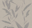 Advantage Kaiya Grey Leaves Wallpaper