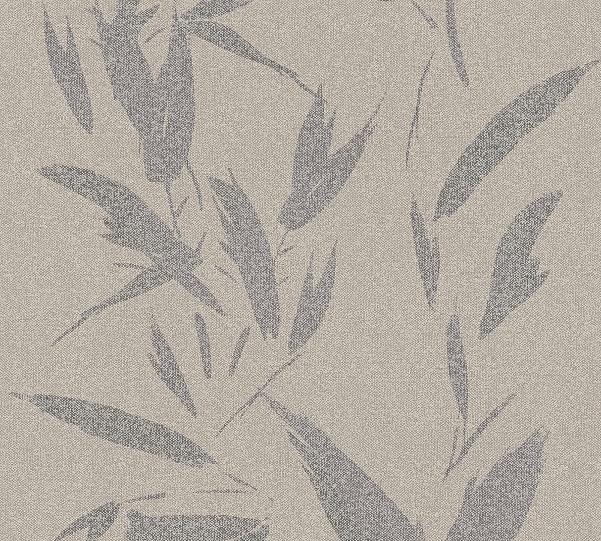 Advantage Kaiya Grey Leaves Wallpaper