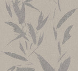 Advantage Kaiya Grey Leaves Wallpaper