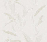 Advantage Kaiya Cream Leaves Wallpaper