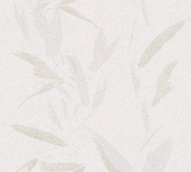 Advantage Kaiya Cream Leaves Wallpaper