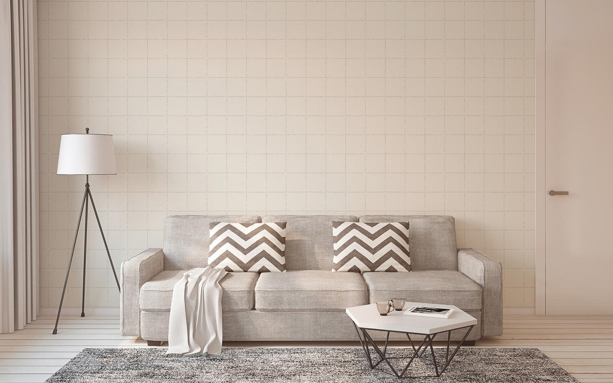 Advantage Kishi White Tile Wallpaper