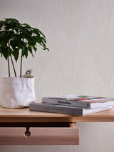 Advantage Keina Taupe Fronds Wallpaper