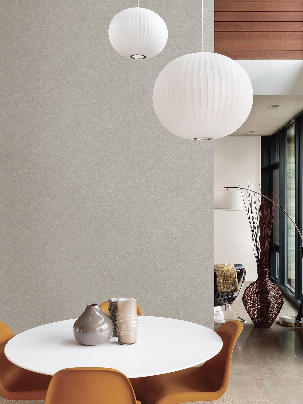 Advantage Rini Taupe Distressed Wallpaper