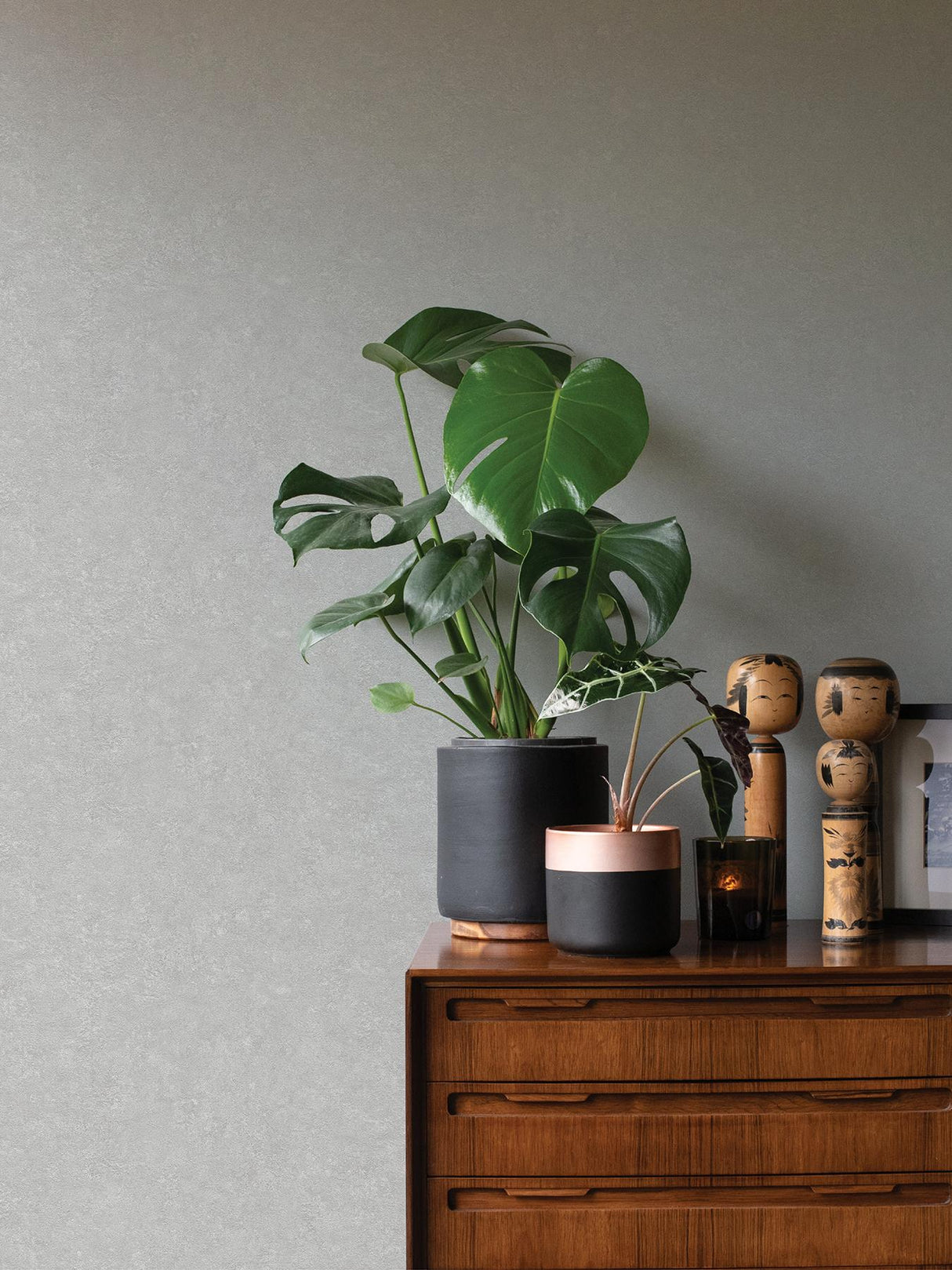 Advantage Rini Taupe Distressed Wallpaper