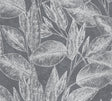 Advantage Suki Grey Leaves Wallpaper