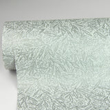Advantage Sayuri Silver Leaf Trail Wallpaper