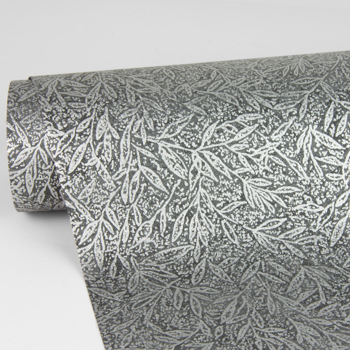 Advantage Sayuri Charcoal Leaf Trail Wallpaper