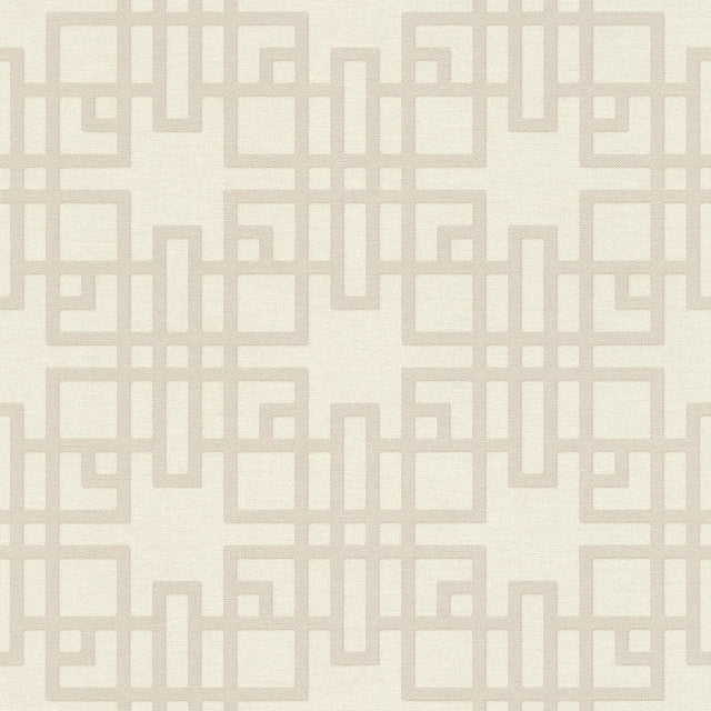 Advantage Mana White Trellis Wallpaper
