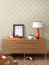 Advantage Mana White Trellis Wallpaper