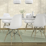 Advantage Mana White Trellis Wallpaper