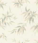 Advantage Minori White Leaves Wallpaper