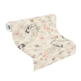 Advantage Nobu Beige Koi Fish Wallpaper