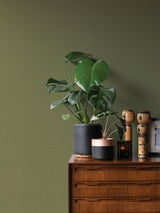 Advantage Umi Green Faux Linen Wallpaper