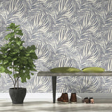 Advantage Anzu Slate Frond Wallpaper