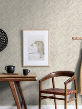 Advantage Madoka Silver Chevron Wallpaper