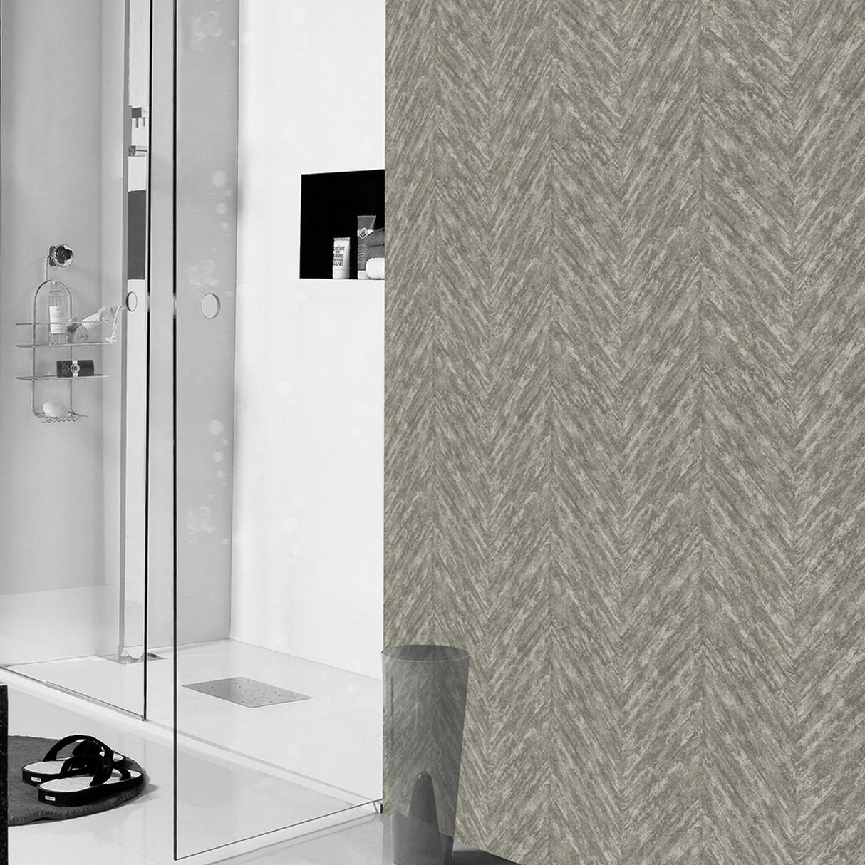 Advantage Madoka Sterling Chevron Wallpaper