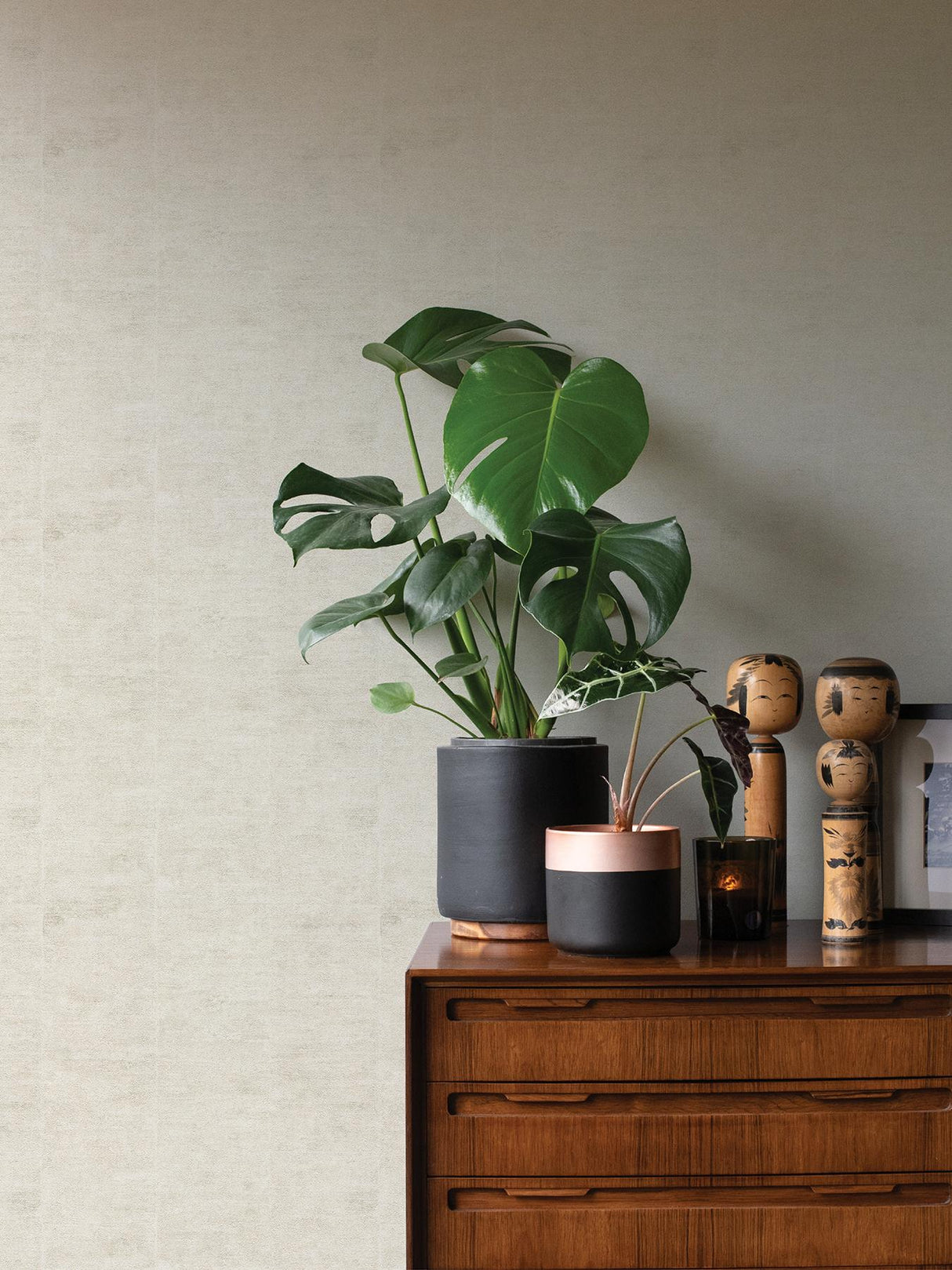 Advantage Aiko Dove Stripe Wallpaper