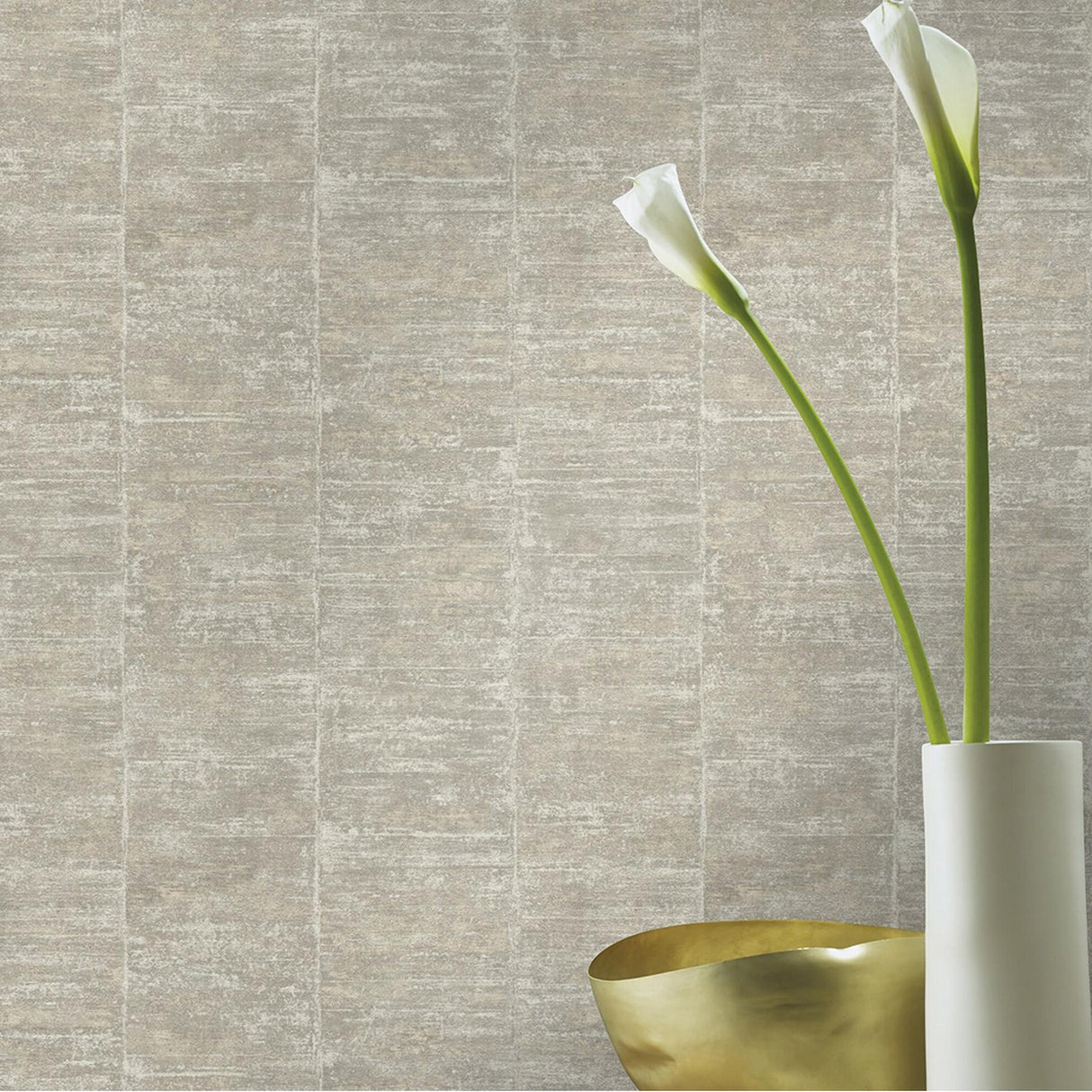 Advantage Aiko Silver Stripe Wallpaper