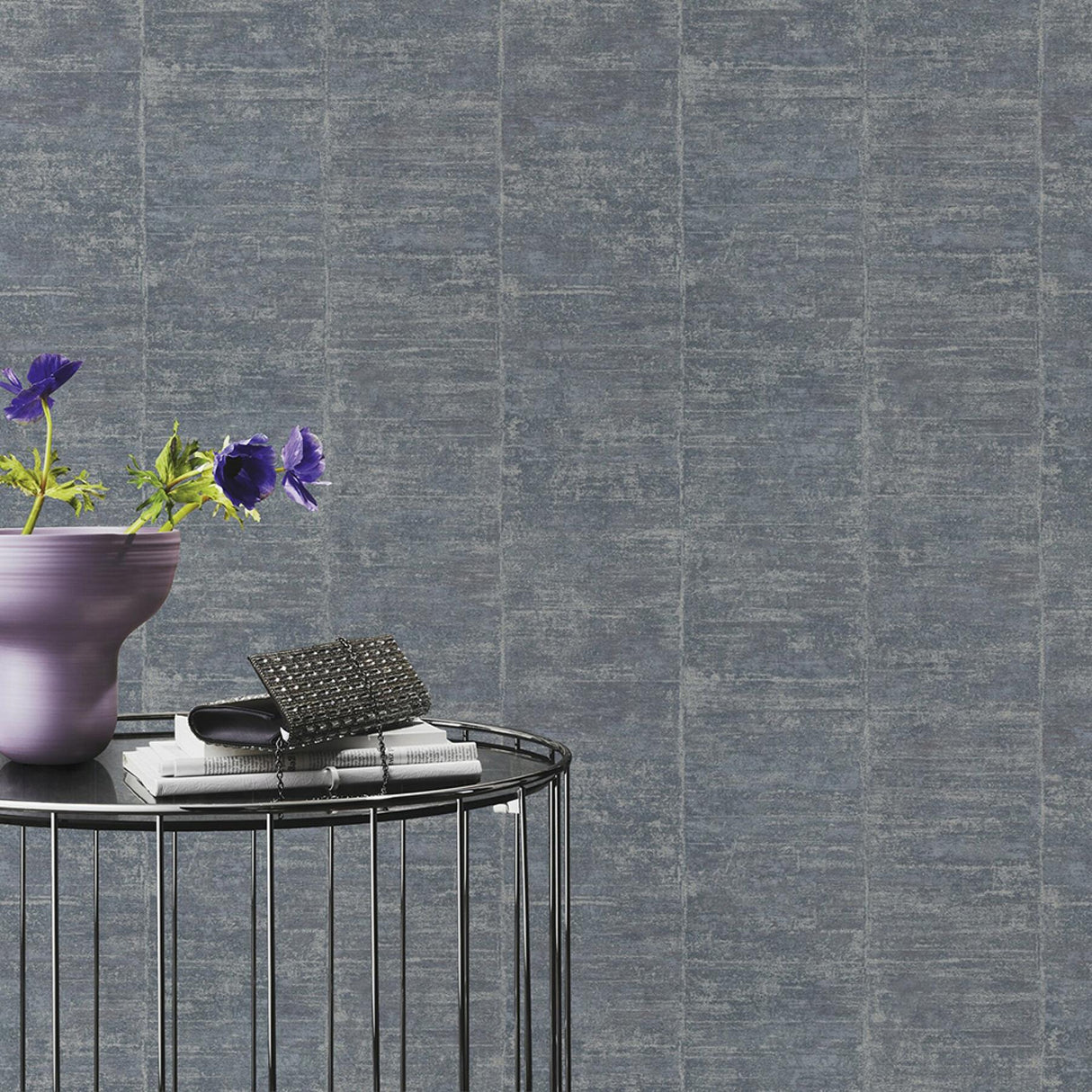 Advantage Aiko Denim Stripe Wallpaper