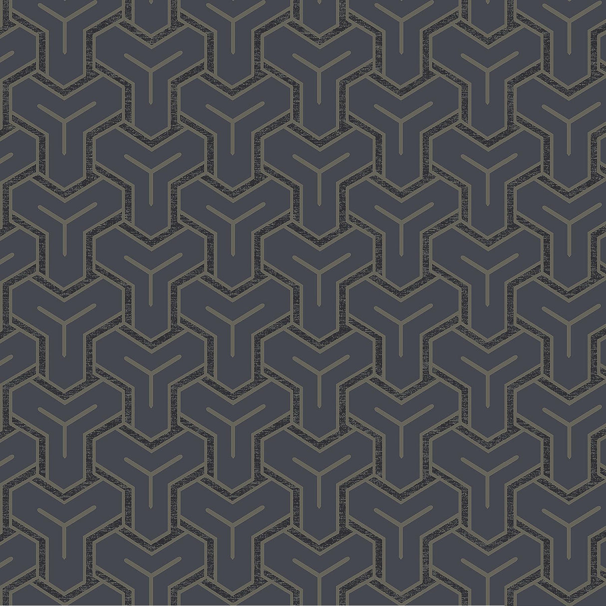 Advantage Gautier Blue Tessellate Wallpaper