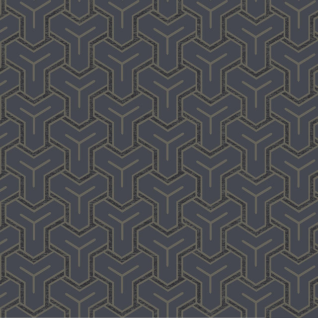 Advantage Gautier Blue Tessellate Wallpaper