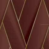 Advantage Manfred Ruby Modern Herringbone Wallpaper